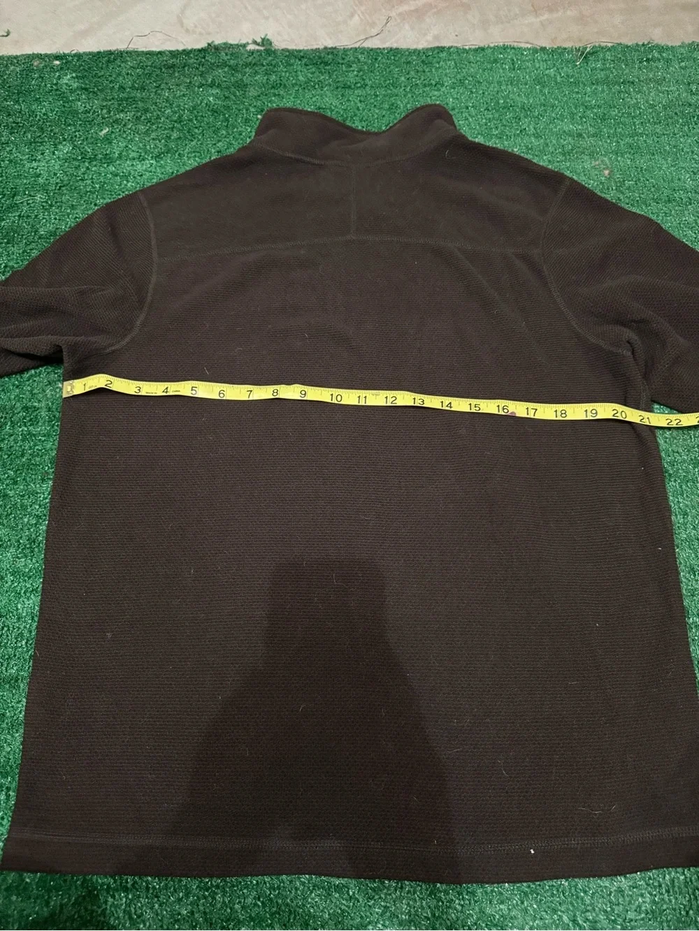 The North Face Men's Glacier 1/4 Zip Pullover Brown and Orange Logo